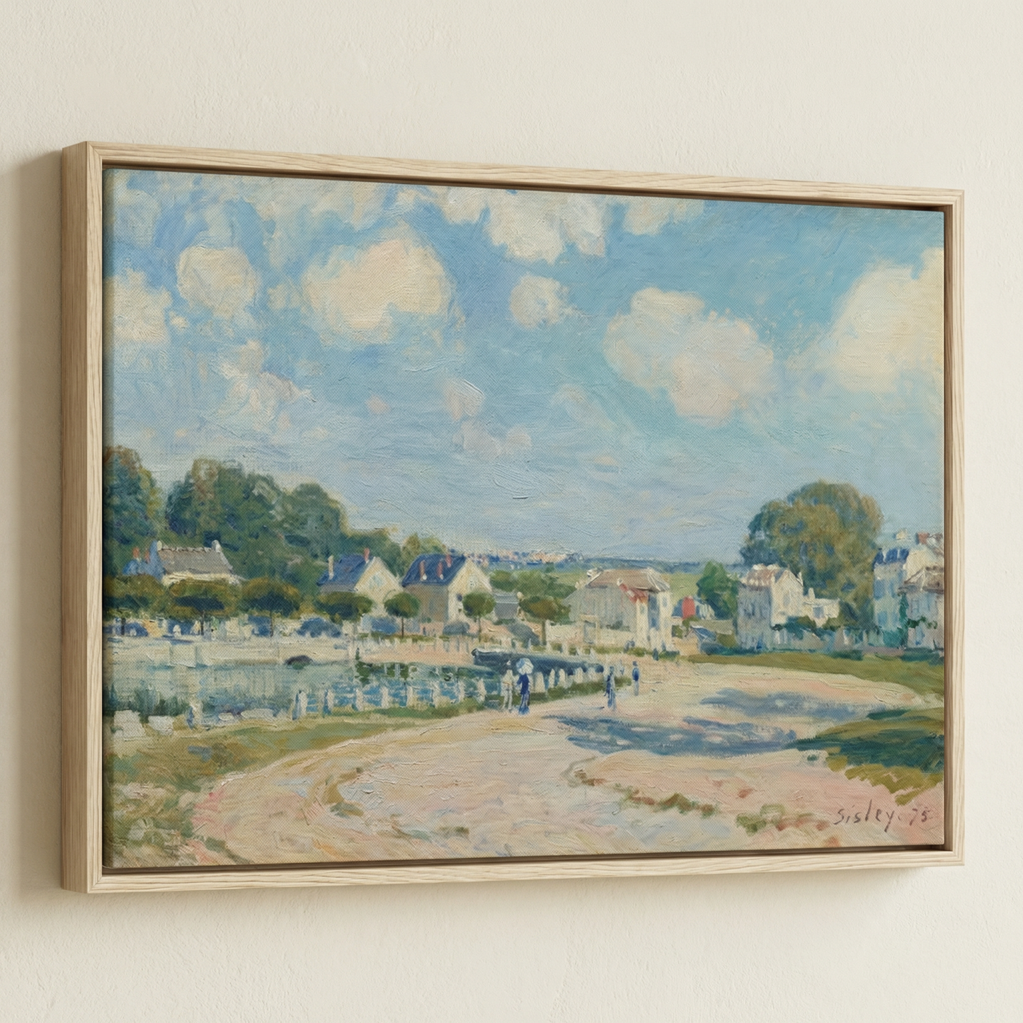 Dusklight art collection Sisley Watering Place elegant framed print