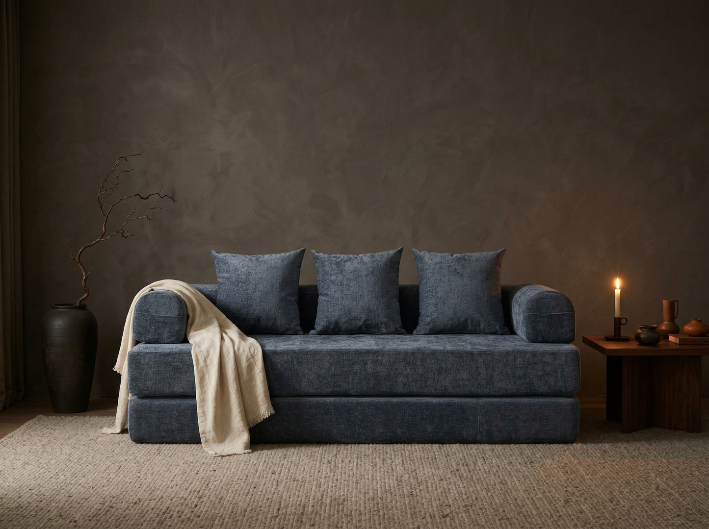 Tide Floor Sofa contemporary low sofa with relaxed casual design