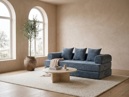 Tide Floor Sofa cozy low seating in minimalist warm styled room