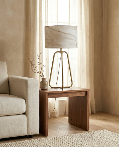 Dusklight Vesper Table Lamp in warm minimalist bedroom interior