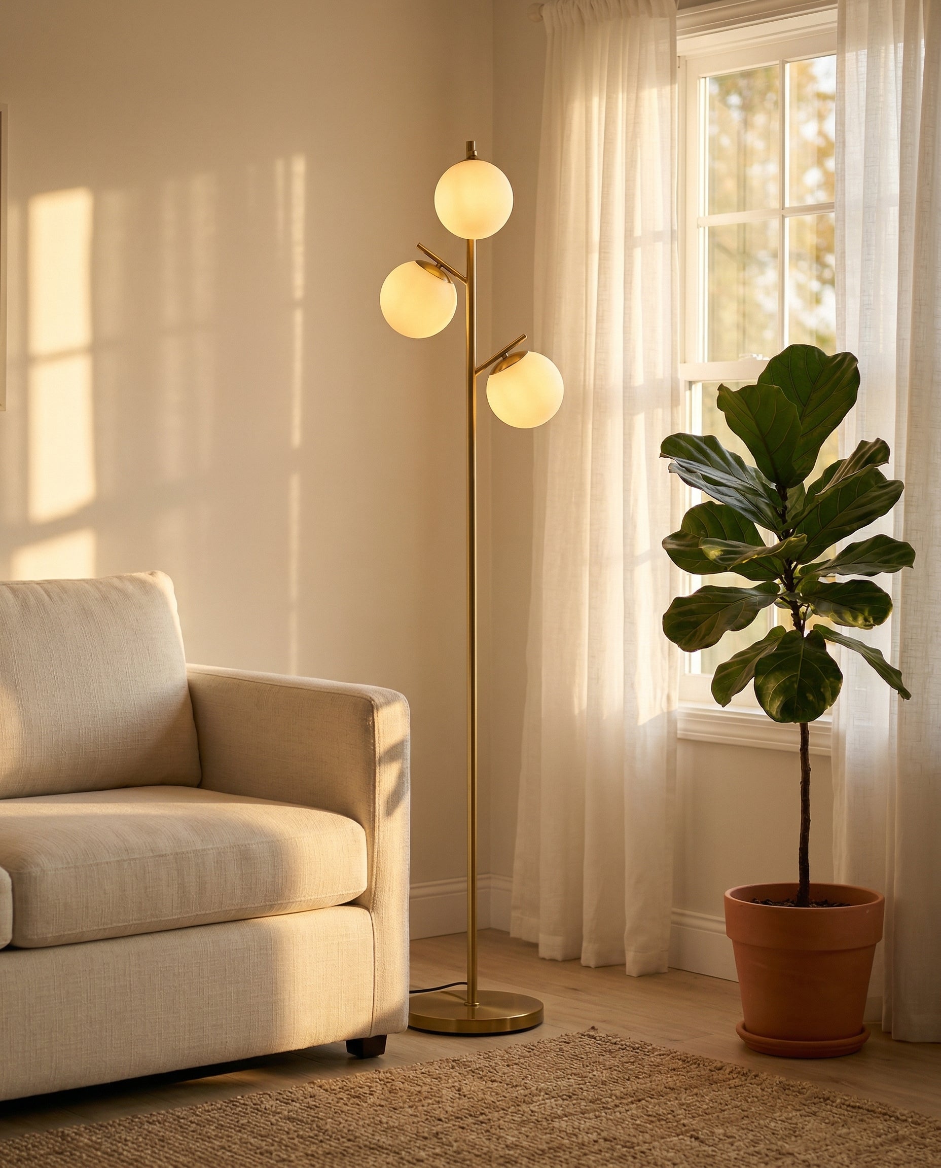 Tryst Floor Lamp contemporary floor lamp with warm ambient lighting