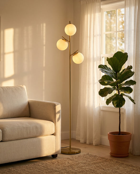 Tryst Floor Lamp contemporary floor lamp with warm ambient lighting