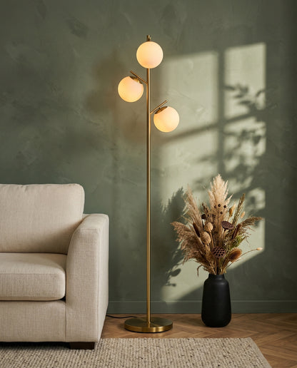 Tryst Floor Lamp elegant modern floor lamp in warm ambient setting