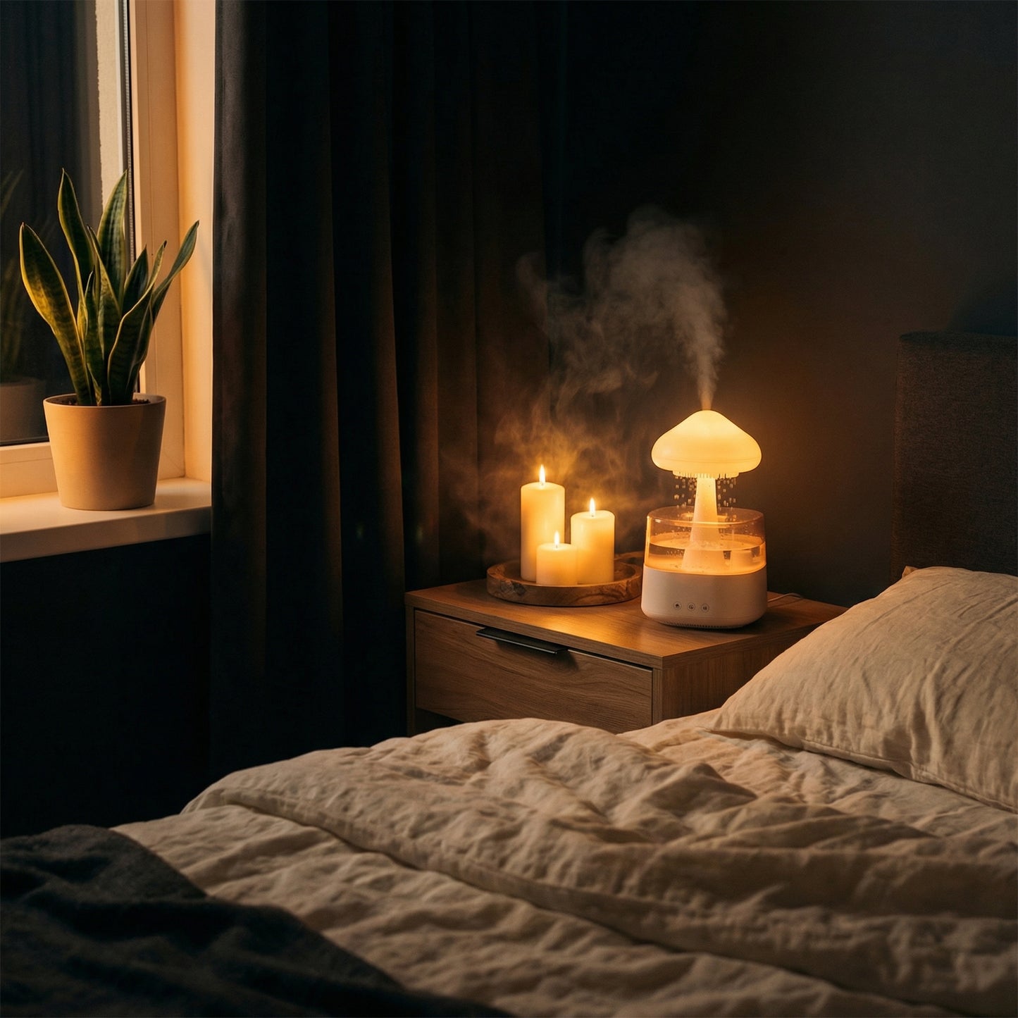Dusklight Rain Cloud Humidifier | Aromatherapy Mist Humidifier with Ambient Light