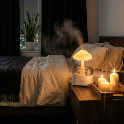 Dusklight Rain Cloud Humidifier | Aromatherapy Mist Humidifier with Ambient Light