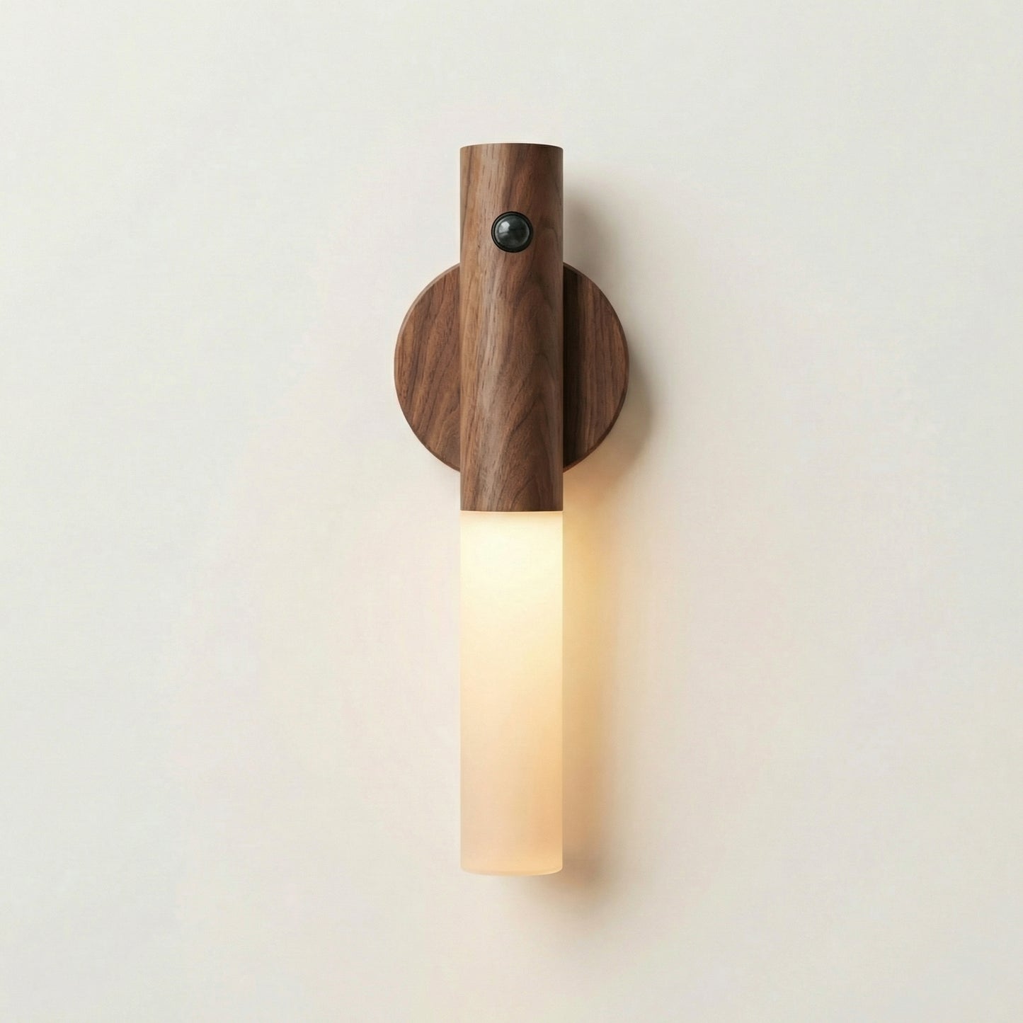 Dusklight Lumis | Walnut Motion Sensor Night Light — Magnetic & Rechargeable