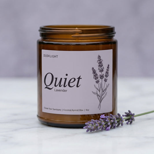 Dusklight Quiet | Lavender Coconut Apricot Wax Candle