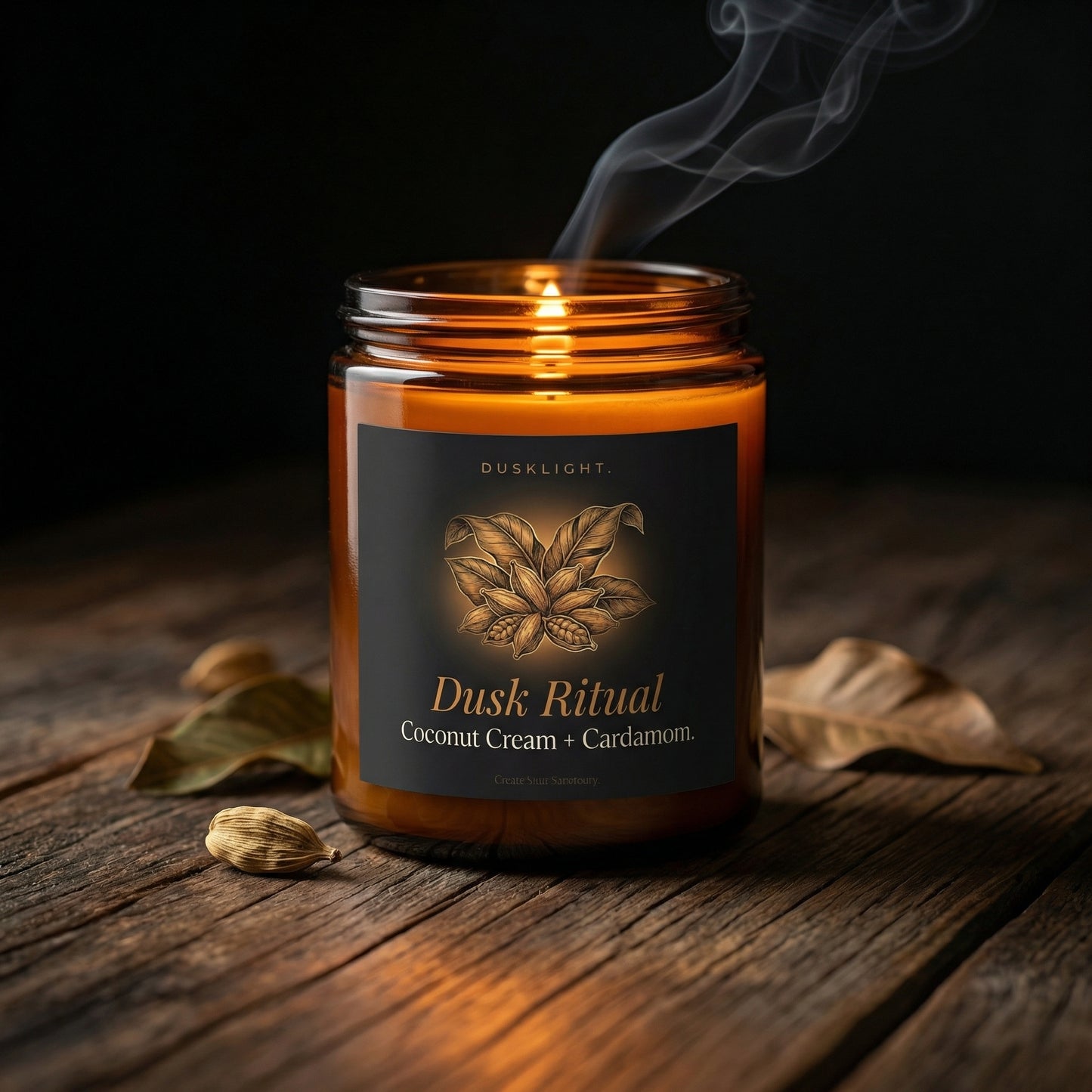 Dusklight Dusk Ritual | Coconut Cream & Cardamom Soy Candle