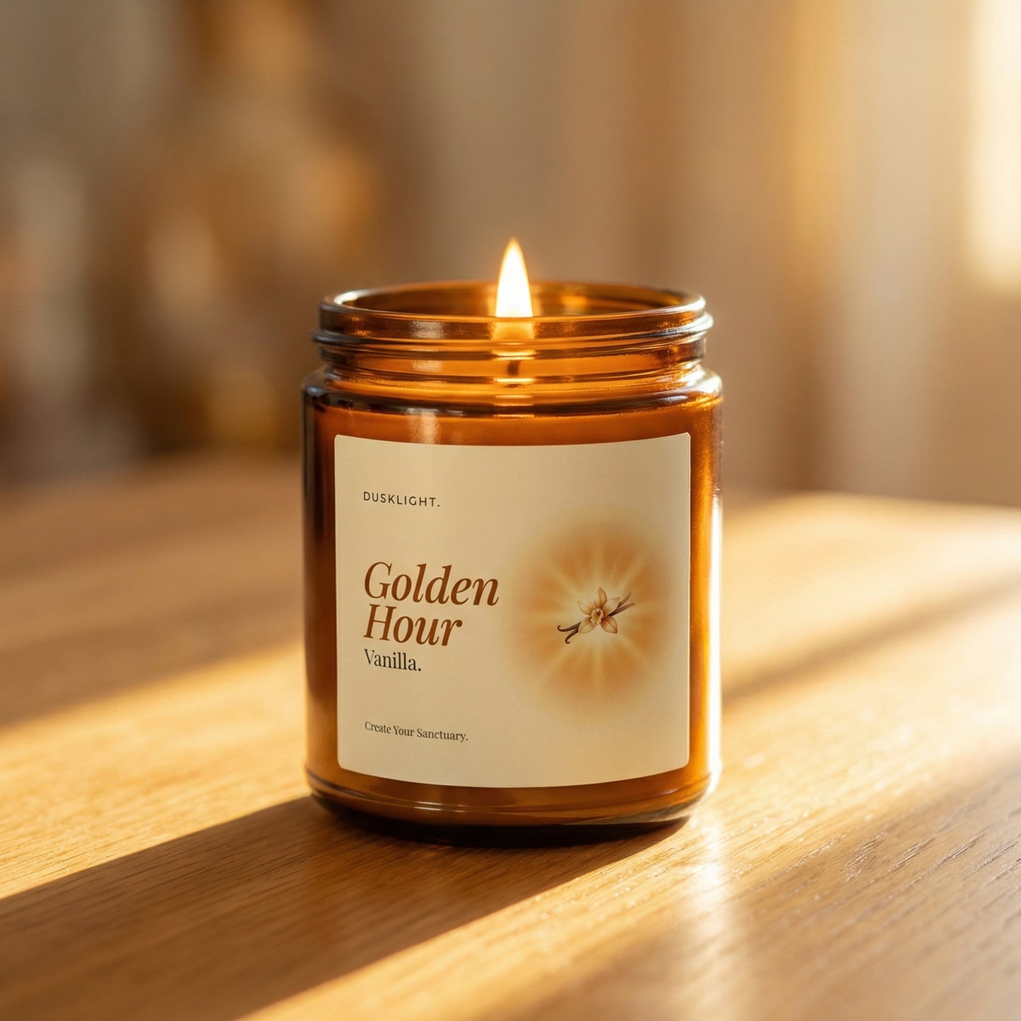 Dusklight Golden Hour | Vanilla Coconut Apricot Wax Candle