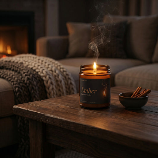 Dusklight Ember | Cinnamon Vanilla Scented Soy Candle